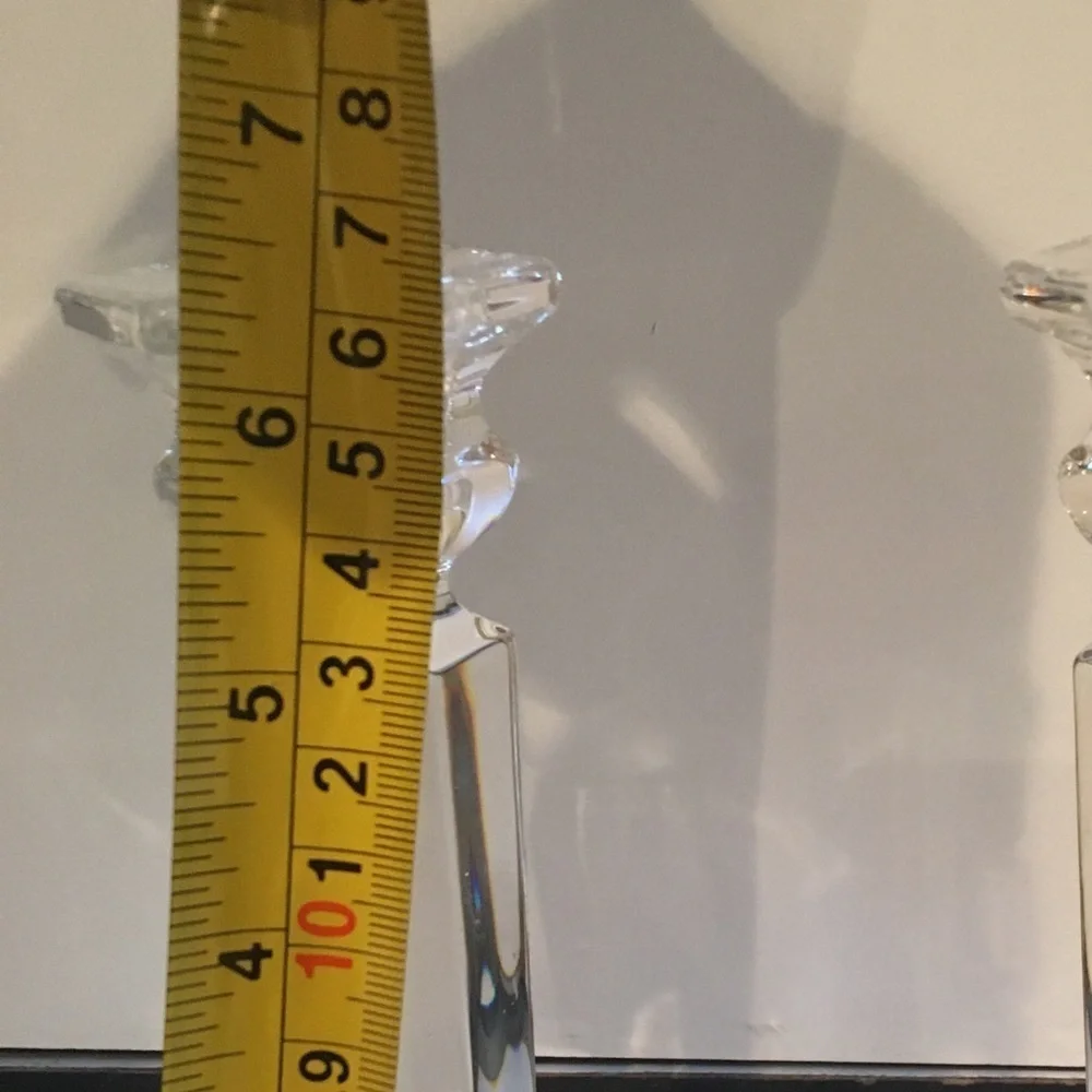 Pair of Mikasa Crystal Candle Stick Holders